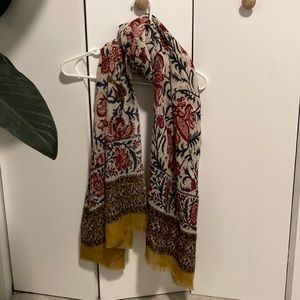 Lucky brand 100% wool colorful scarf